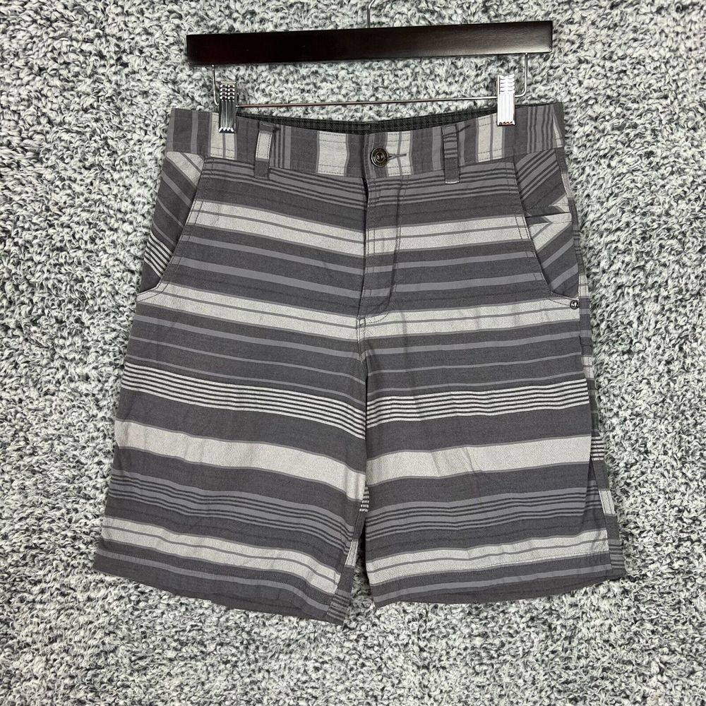 lululemon athletica Gray Striped Athletic Shorts
